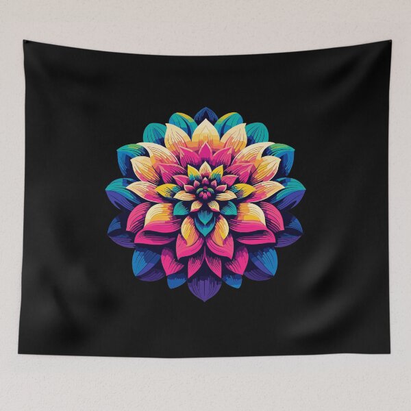 Item preview, Vibrant Dalia Flower designed and sold by DynastyArt.