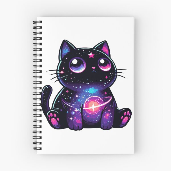 Item preview, Kawaii Cosmic Cat in Stars designed and sold by TomFrontierArt.