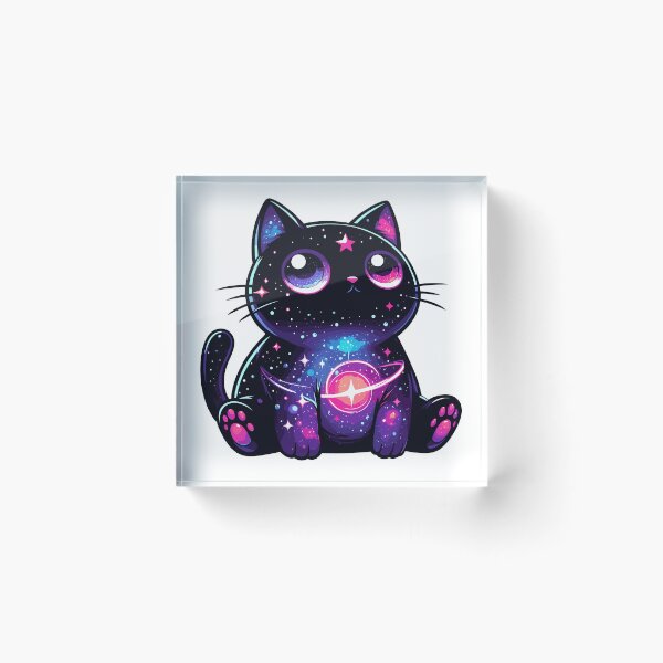 Item preview, Kawaii Cosmic Cat in Stars designed and sold by TomFrontierArt.