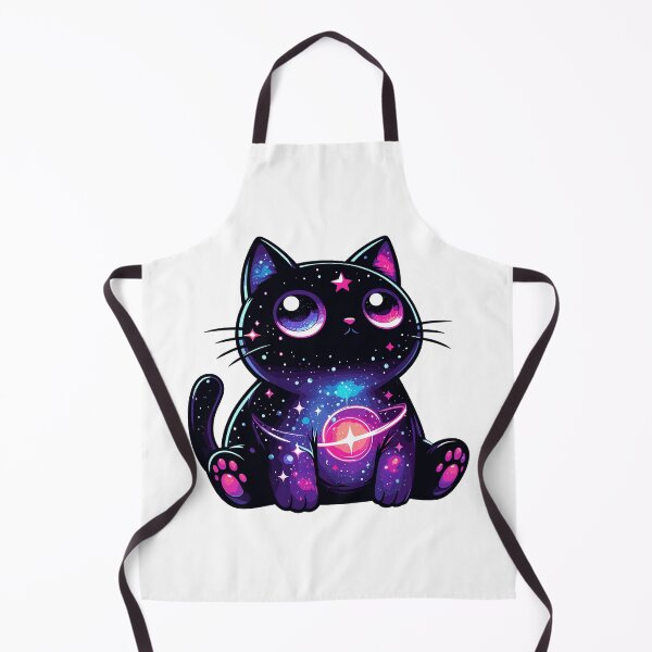 Item preview, Kawaii Cosmic Cat in Stars designed and sold by TomFrontierArt.