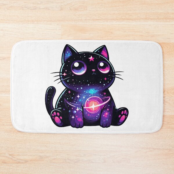 Item preview, Kawaii Cosmic Cat in Stars designed and sold by TomFrontierArt.