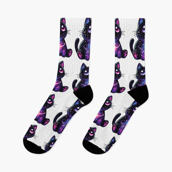 Item preview, Kawaii Cosmic Cat in Stars designed and sold by TomFrontierArt.