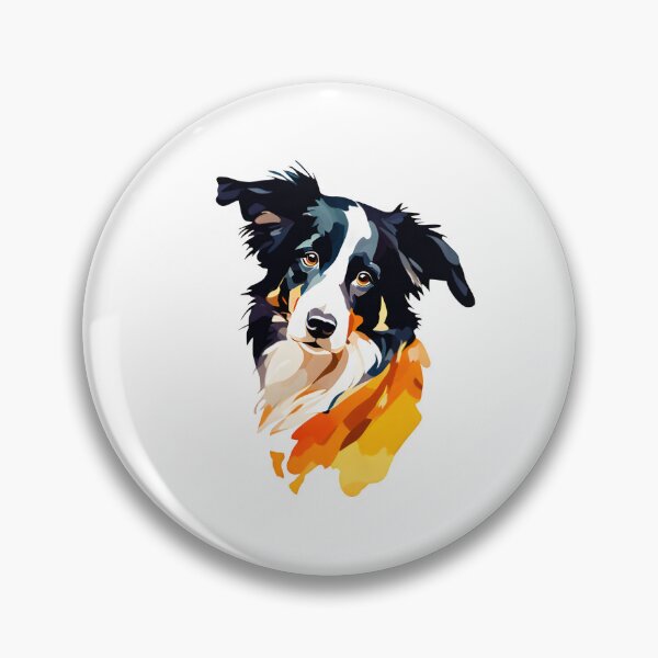 Item preview, Innocent Cute Border collie dog breed pet animal watercolor  designed and sold by Animalpetslover.