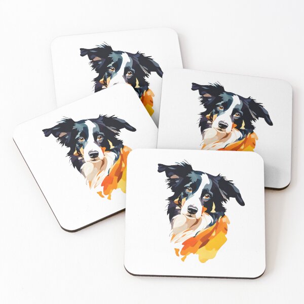 Item preview, Innocent Cute Border collie dog breed pet animal watercolor  designed and sold by Animalpetslover.