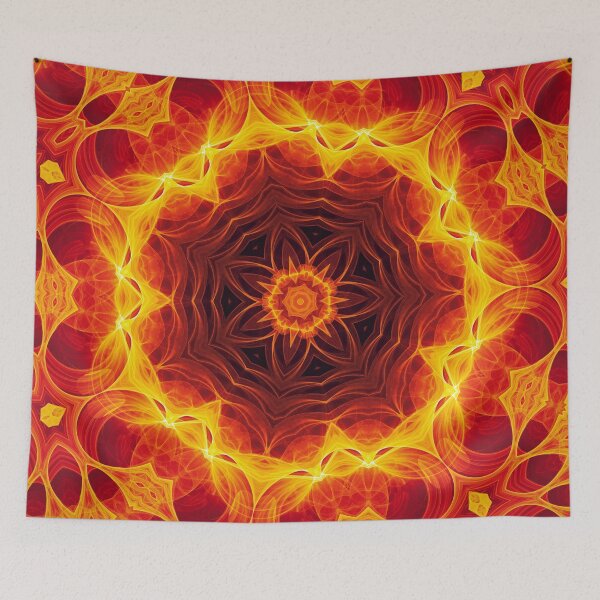 Item preview, Blazing Flower Mandala designed and sold by Richards-Art.