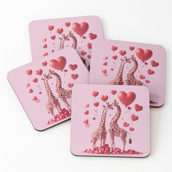 Item preview, Couple giraffes With Love Heart designed and sold by BotunPeony.
