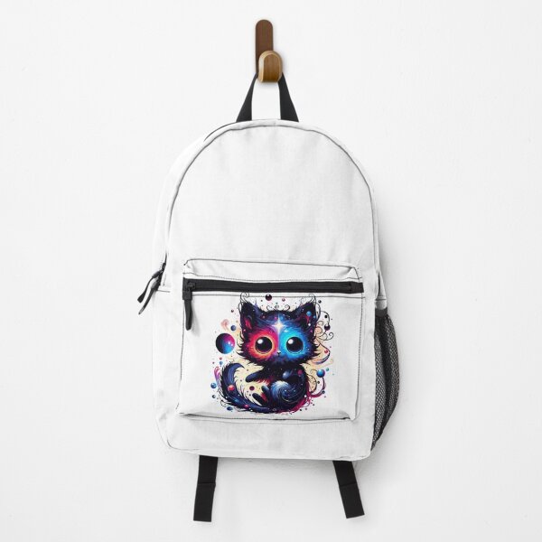 Item preview, Kawaii Colorful Cosmic Cat in Stars designed and sold by TomFrontierArt.