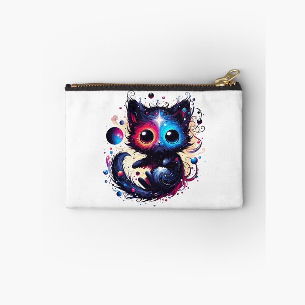 Item preview, Kawaii Colorful Cosmic Cat in Stars designed and sold by TomFrontierArt.