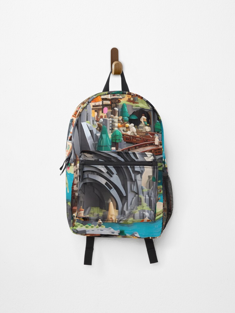 Thumbnail 1 of 3, Backpack, Beyond the Drawbridge designed and sold by RoonPalette.