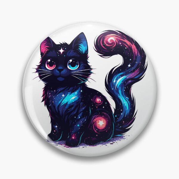 Item preview, Kawaii Cosmic Cat in Stars designed and sold by TomFrontierArt.
