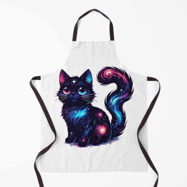 Item preview, Kawaii Cosmic Cat in Stars designed and sold by TomFrontierArt.