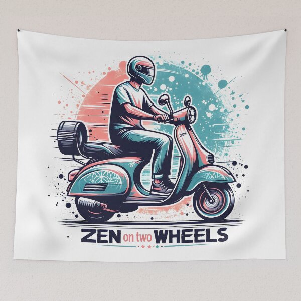 Item preview, Motor Scooter: Zen on Two Wheels designed and sold by Dungeon-Depot.