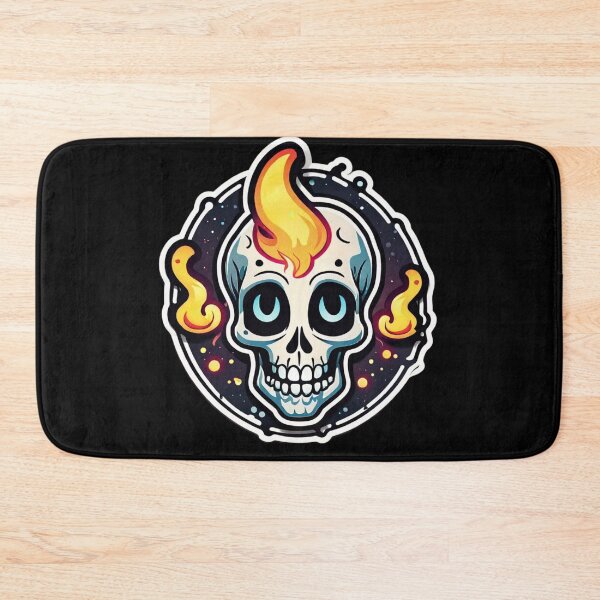Item preview, Cheerful Flame Skull - Flint designed and sold by digistampdesign.