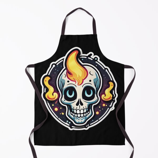 Item preview, Cheerful Flame Skull - Flint designed and sold by digistampdesign.