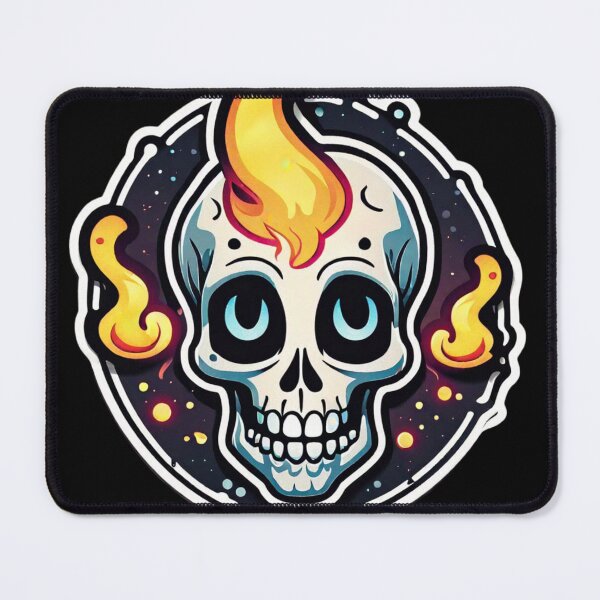Item preview, Cheerful Flame Skull - Flint designed and sold by digistampdesign.
