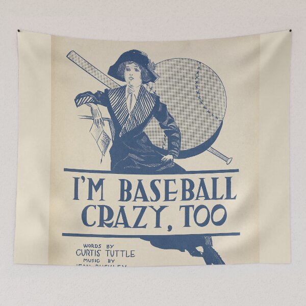 Item preview, I am baseball crazy too. Vintage Baseball Sheet Music cover. (Restored). HIGH DEFINITION designed and sold by MINDTHECHERRY.