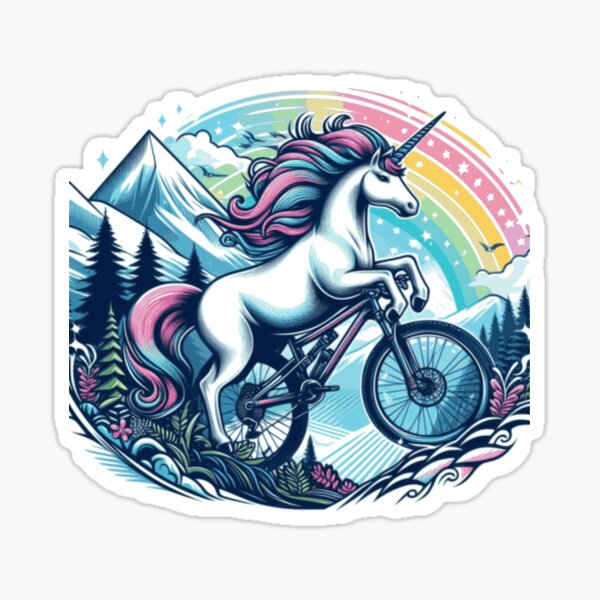 Item preview, MTB Unicorn - Mountain Biking MTB lovers, explore and adventure designed and sold by MTBLoversTees.