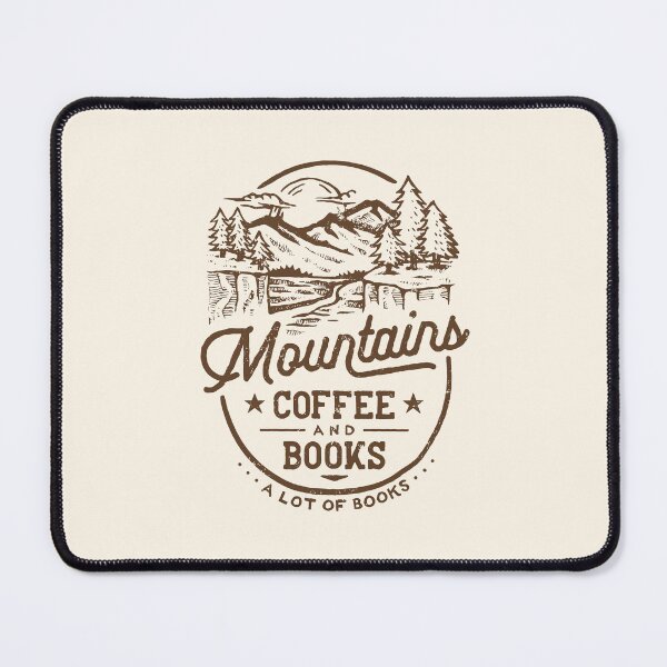 Item preview, Bookworm Mountains Coffee Books designed and sold by Geek Updated.