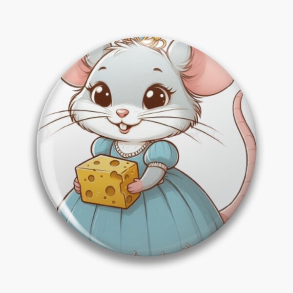 Item preview, Cute princess mouse with cheese  designed and sold by Culmika.