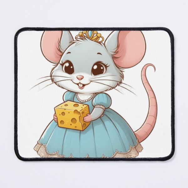 Item preview, Cute princess mouse with cheese  designed and sold by Culmika.