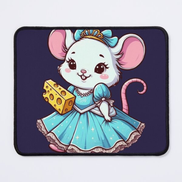 Item preview, Cute princess mouse with cheese designed and sold by Culmika.