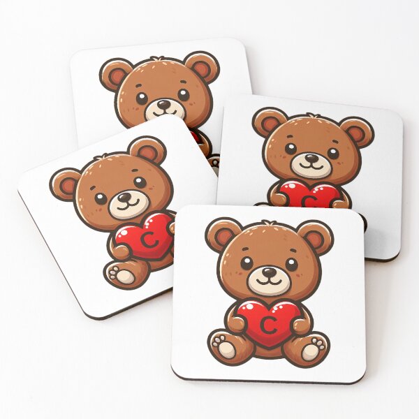 Item preview, A teddy bear with the letter C, love gift designed and sold by CreativeSparkzz.