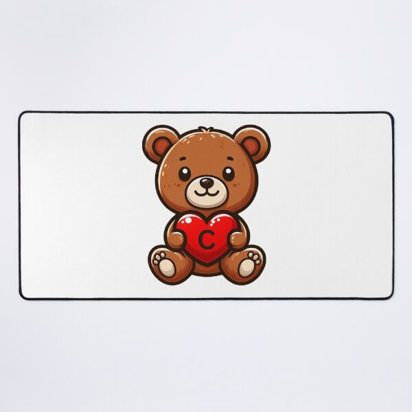 Item preview, A teddy bear with the letter C, love gift designed and sold by CreativeSparkzz.