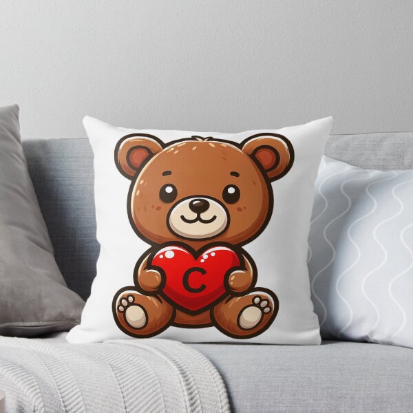 Item preview, A teddy bear with the letter C, love gift designed and sold by CreativeSparkzz.