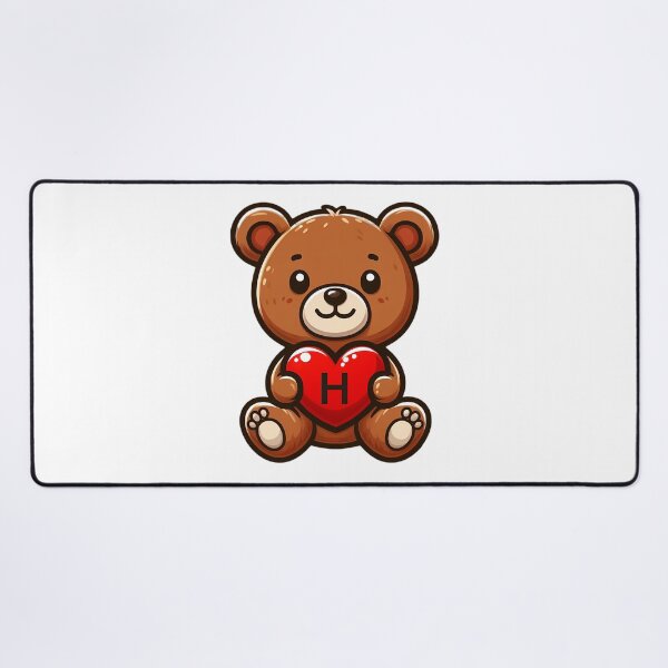 Item preview, A teddy with the letter H, love gift designed and sold by CreativeSparkzz.