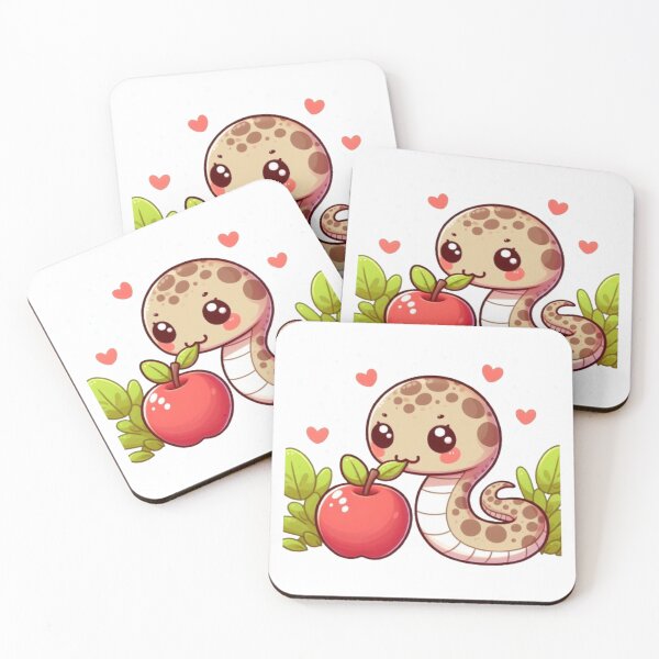 Item preview, Snake eating apple designed and sold by Kenji11.