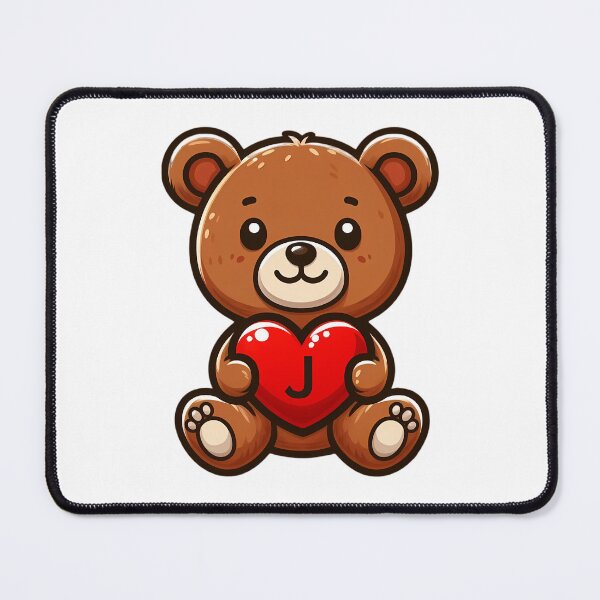 Item preview, A teddy with the letter J, love gift designed and sold by CreativeSparkzz.