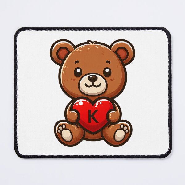 Item preview, A teddy with the letter K, love gift designed and sold by CreativeSparkzz.