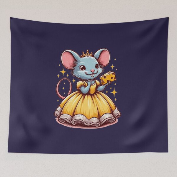 Item preview, Cute princess mouse with cheese  designed and sold by Culmika.