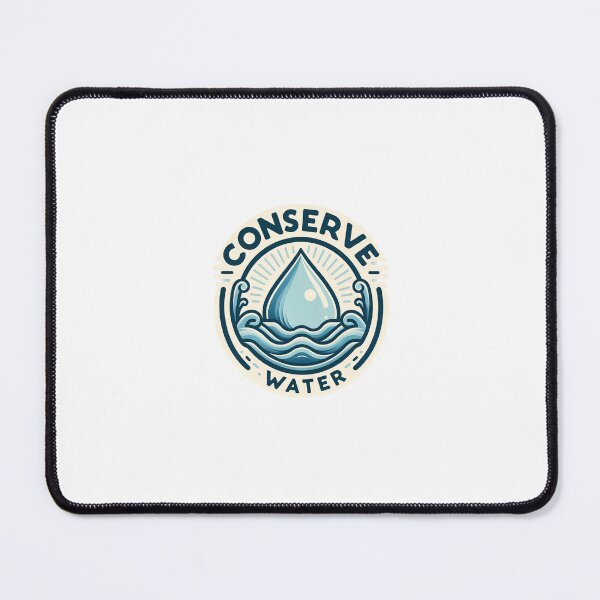 Item preview, conserve Water - cute reminder to use water wisely  designed and sold by GreenBubble - Shop and reforest.