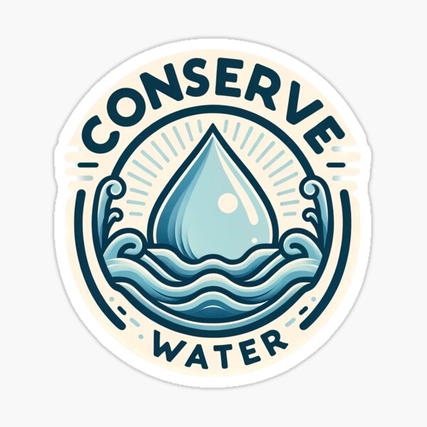 Conserve Water Stickers for Sale Redbubble