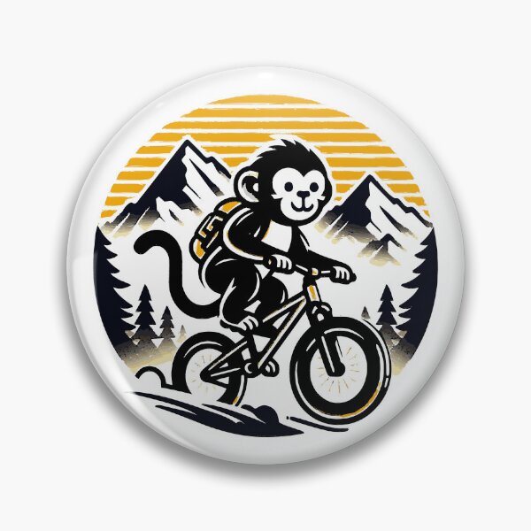 Item preview, MTB Trail Cheeky Monkey - Mountain Biking MTB lovers, explore and adventure designed and sold by MTBSkaterLoversTees.