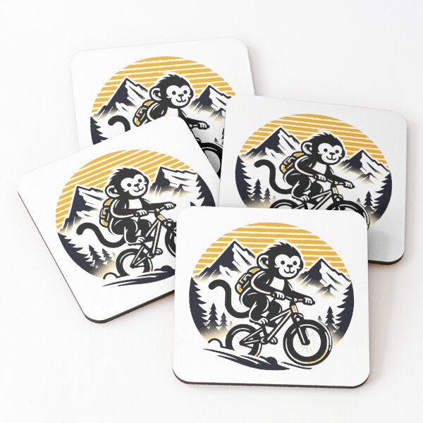 Item preview, MTB Trail Cheeky Monkey - Mountain Biking MTB lovers, explore and adventure designed and sold by MTBSkaterLoversTees.