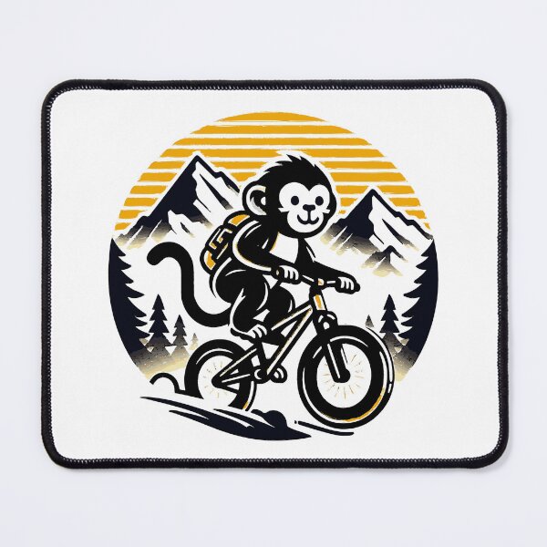 Item preview, MTB Trail Cheeky Monkey - Mountain Biking MTB lovers, explore and adventure designed and sold by MTBSkaterLoversTees.