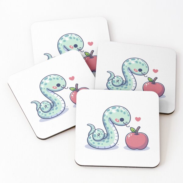 Item preview, Snake eating apple designed and sold by Kenji11.