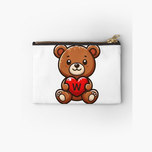 Item preview, A teddy bear with the letter W, love gift designed and sold by CreativeSparkzz.