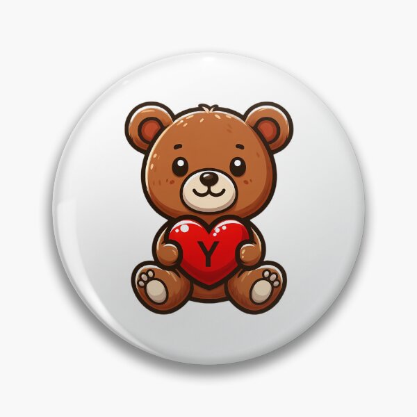Item preview, A teddy bear with the letter Y, love gift designed and sold by CreativeSparkzz.