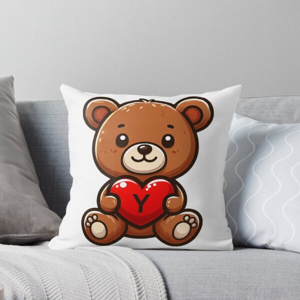 Item preview, A teddy bear with the letter Y, love gift designed and sold by CreativeSparkzz.