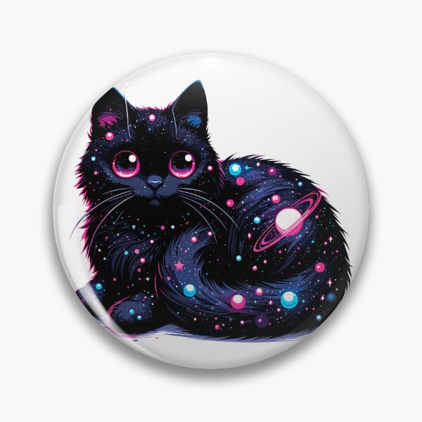 Item preview, Kawaii Cosmic Cat in Stars designed and sold by TomFrontierArt.