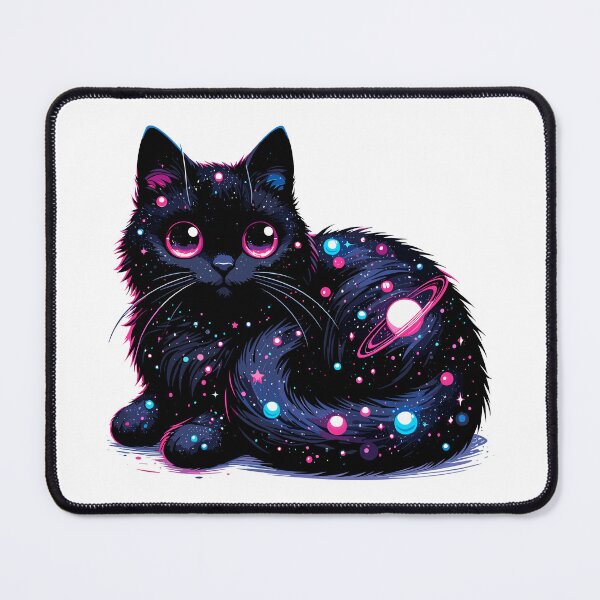 Item preview, Kawaii Cosmic Cat in Stars designed and sold by TomFrontierArt.