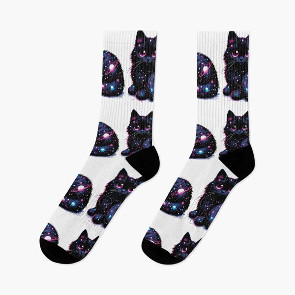 Item preview, Kawaii Cosmic Cat in Stars designed and sold by TomFrontierArt.