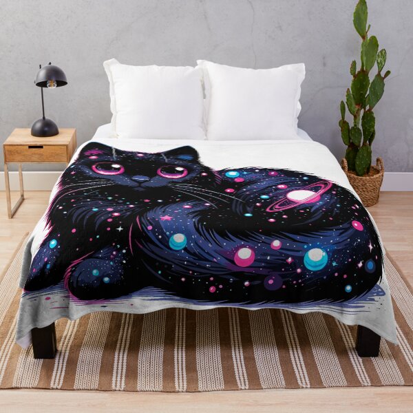 Item preview, Kawaii Cosmic Cat in Stars designed and sold by TomFrontierArt.