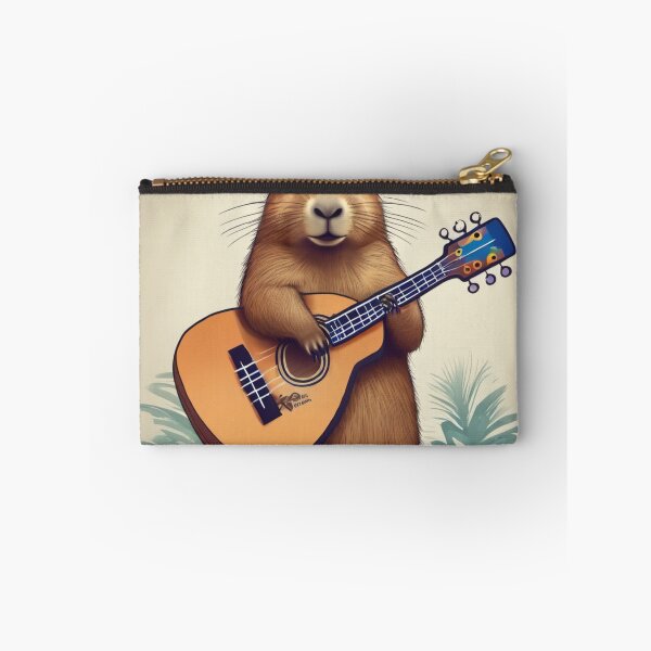 Item preview, Capybara with sombrero and ukulele designed and sold by marygov.