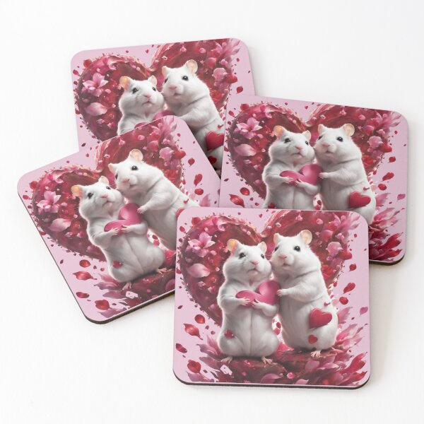 Item preview, Couple Hamster With Love Heart designed and sold by BotunPeony.
