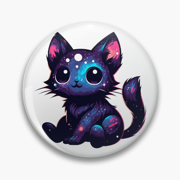 Item preview, Kawaii Cosmic Cat in Stars designed and sold by TomFrontierArt.