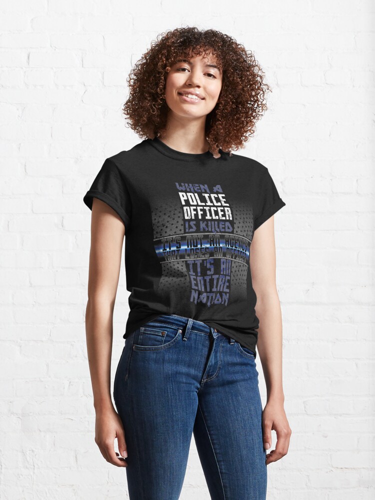 Police Memorial Fallen Officer Shirt Fallen Police Officer T Shirt By Shoppzee Redbubble 1746